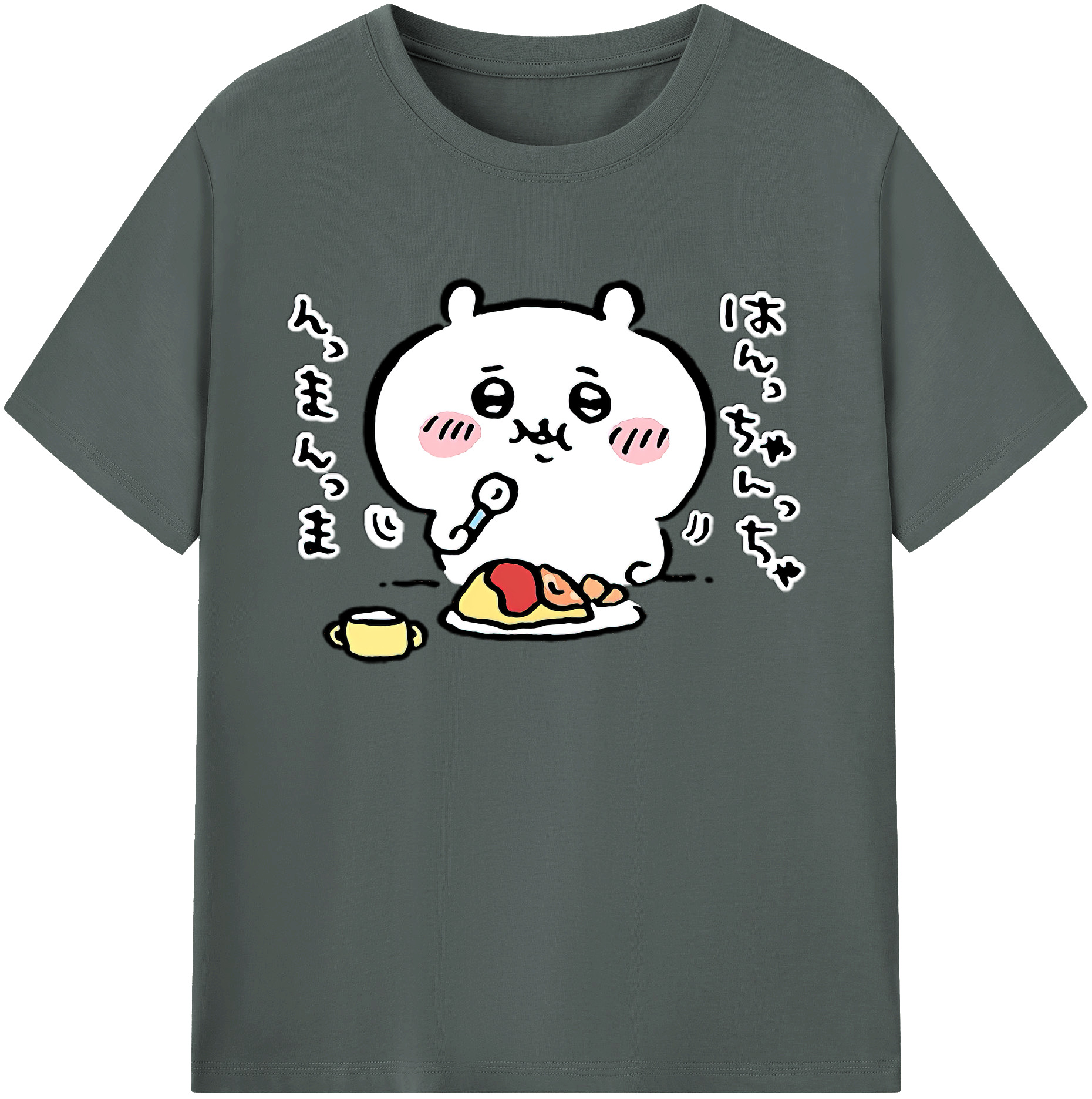 （画像用） ちいかわ ちいかわ Chii-kawa chiikawa 綿100％ メンズ半袖Tシャツ｜肌触りやわらか＆通気性